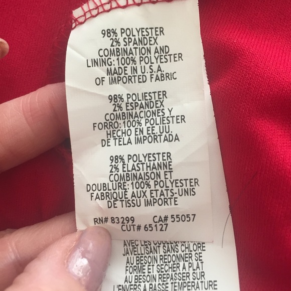 Jump Apparel Red Lace Sexy Dress like new 1/2 Jr. Impress on Valentines Day - Picture 6 of 8